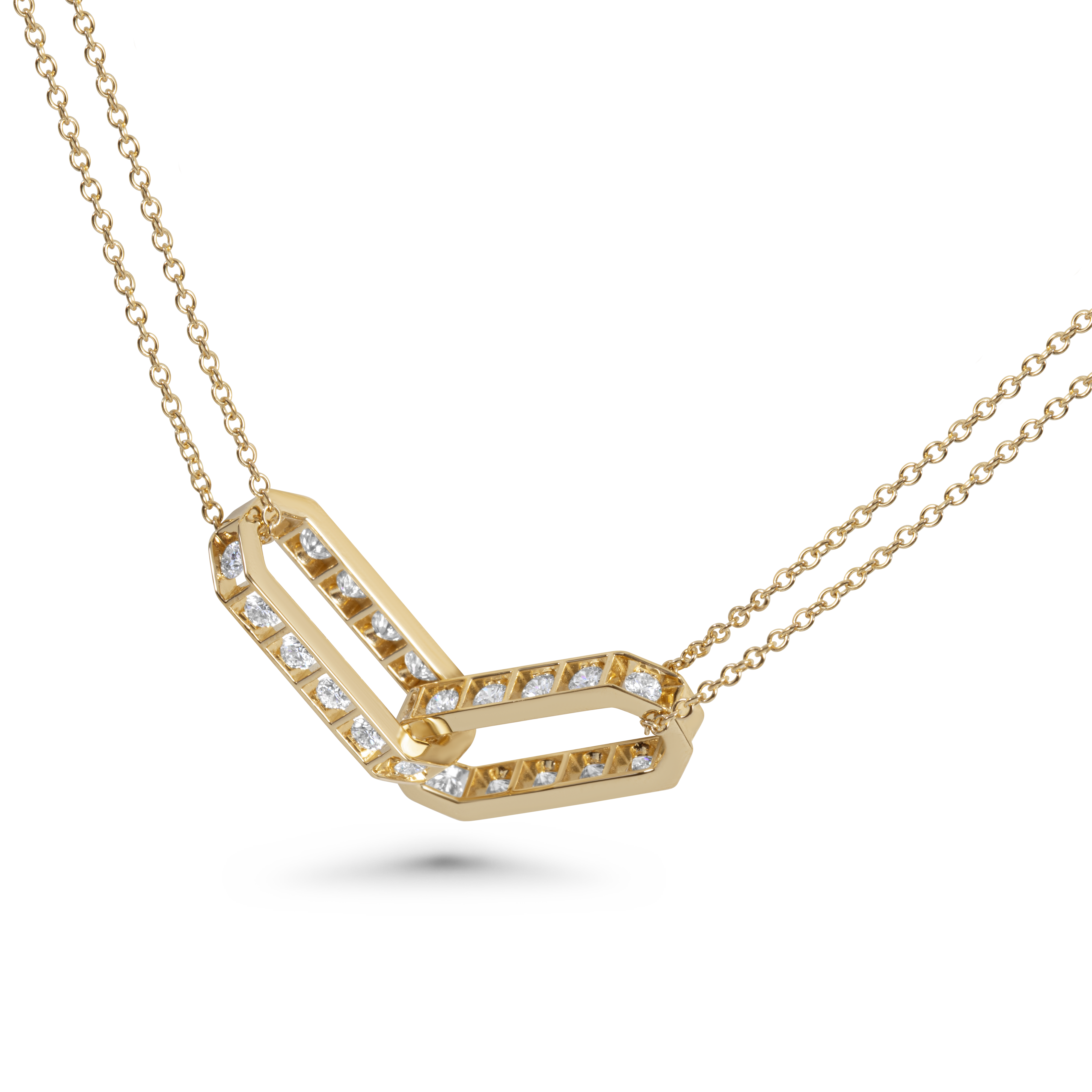 Diamond-Studded Chain Bracelet | 18K Gold