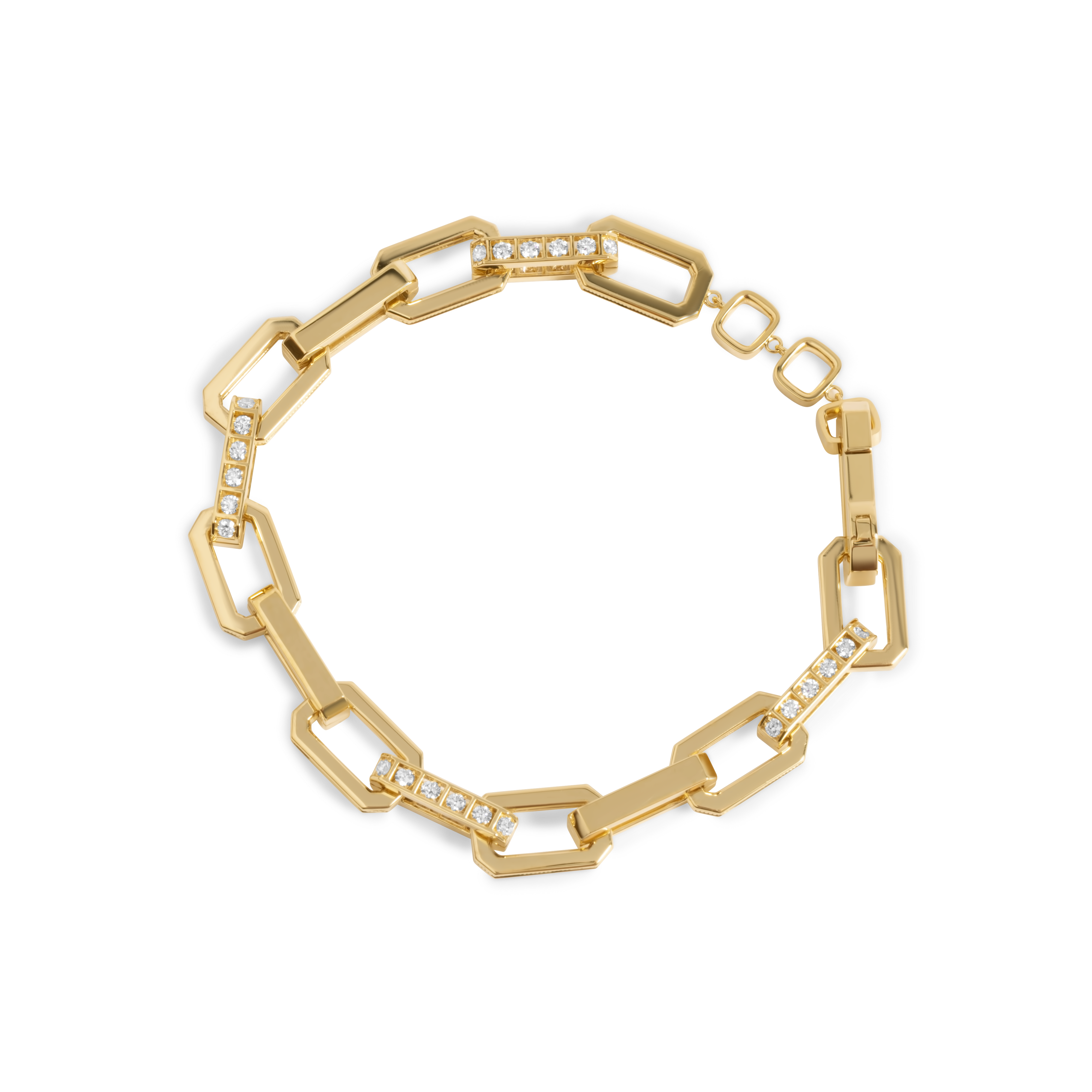 Bracelet en or 18 carats serti de diamants |