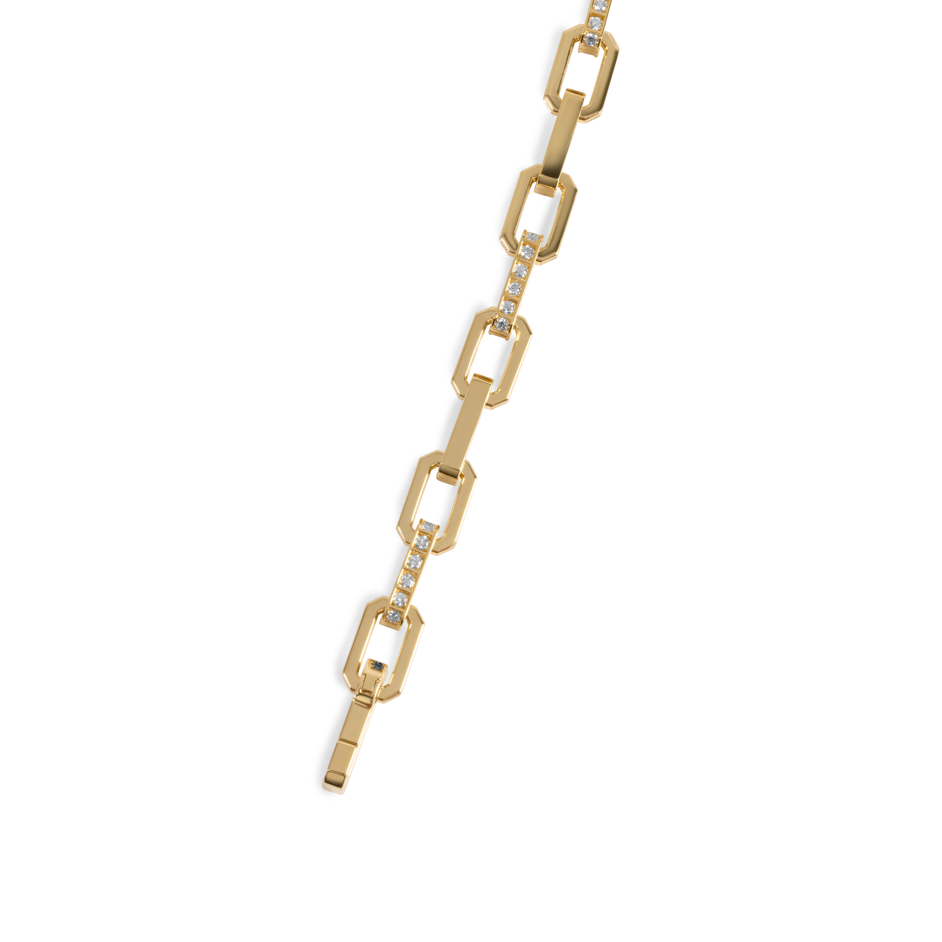Bracelet en or 18 carats serti de diamants |