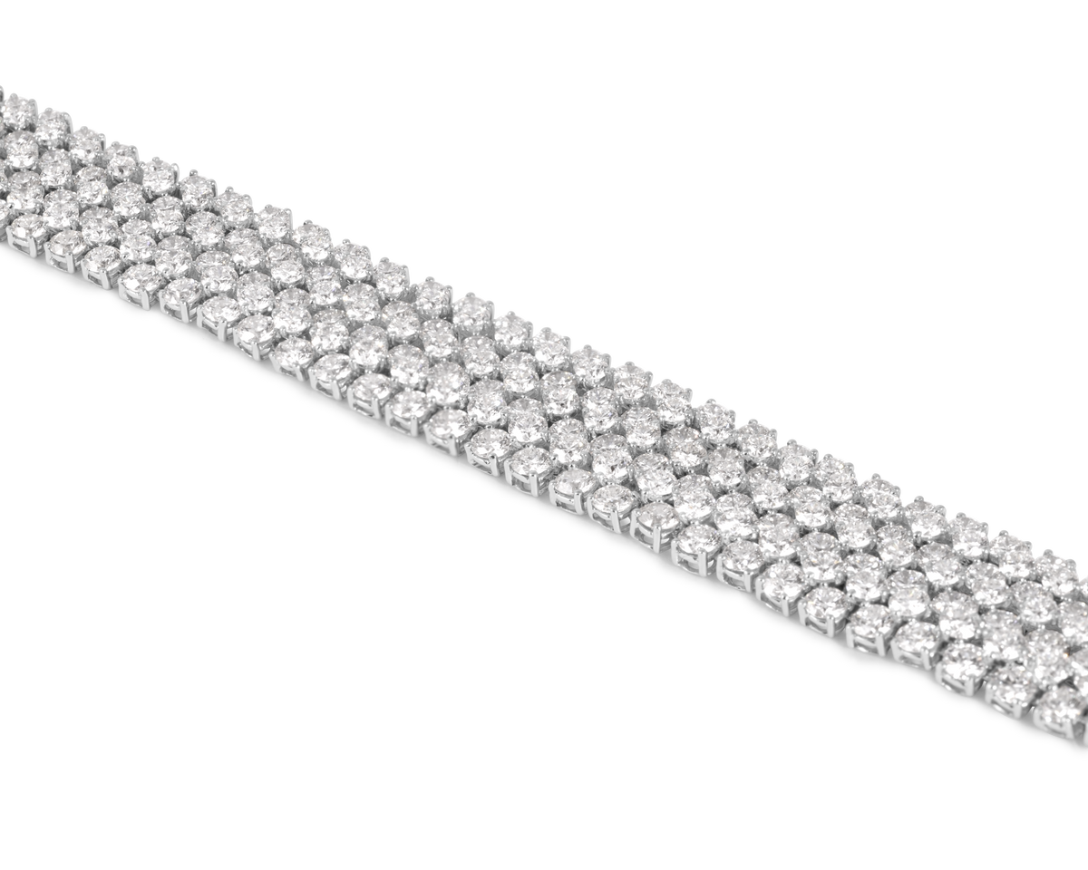 Diamond Statement Necklace | White Gold