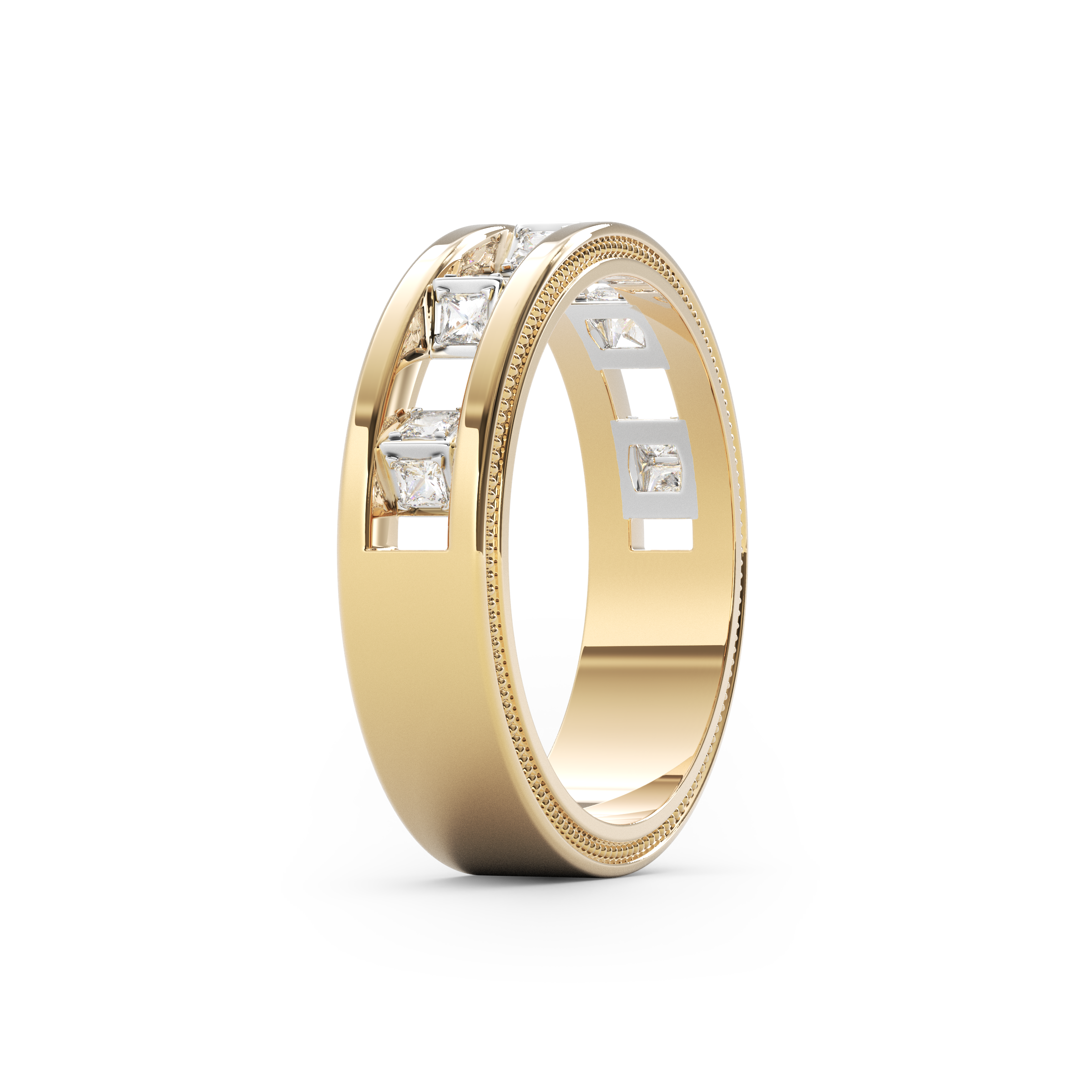 Alliance éternité Diamond Gallery | Or 18 carats et platine