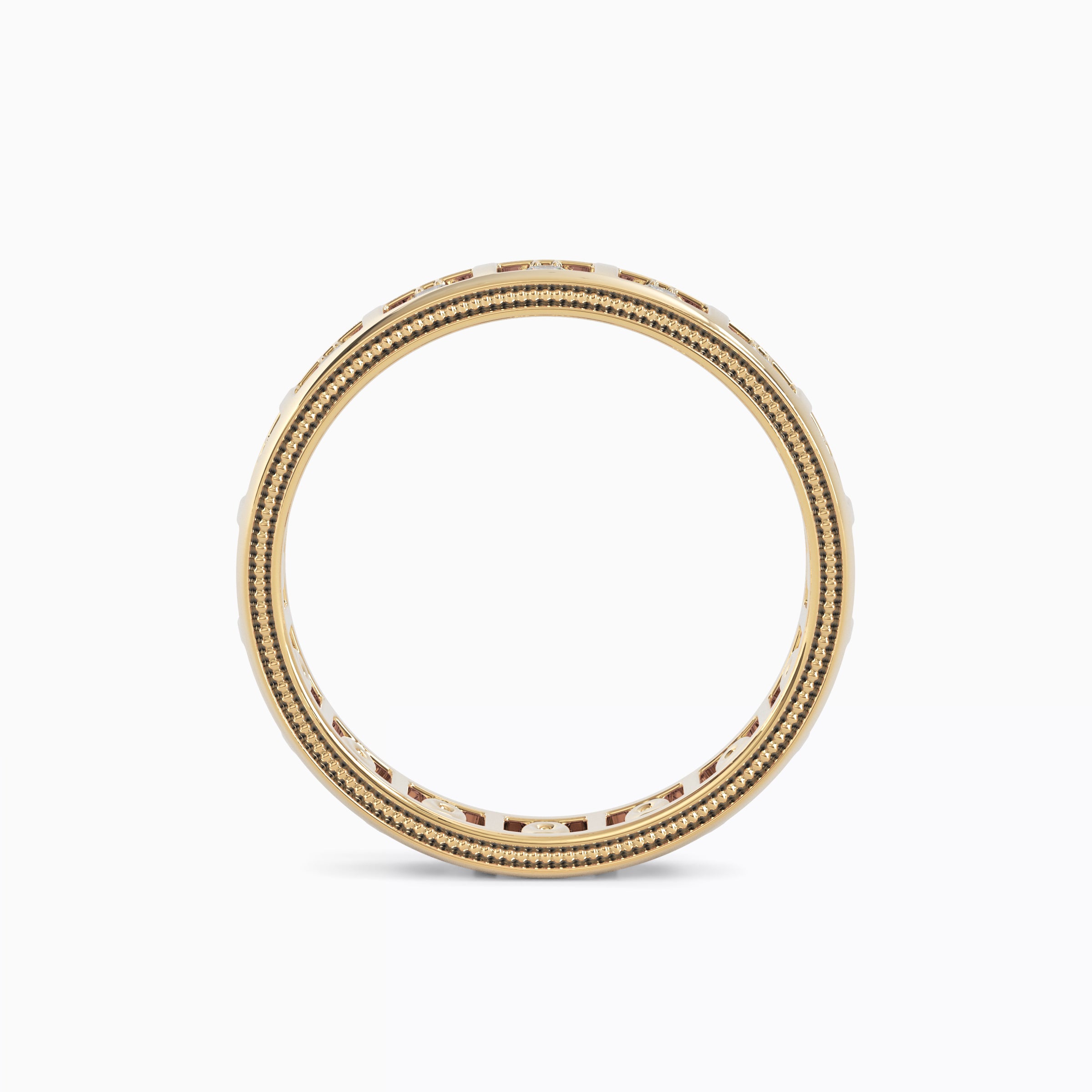 Bague sertie de diamants en canal | Or 18 carats