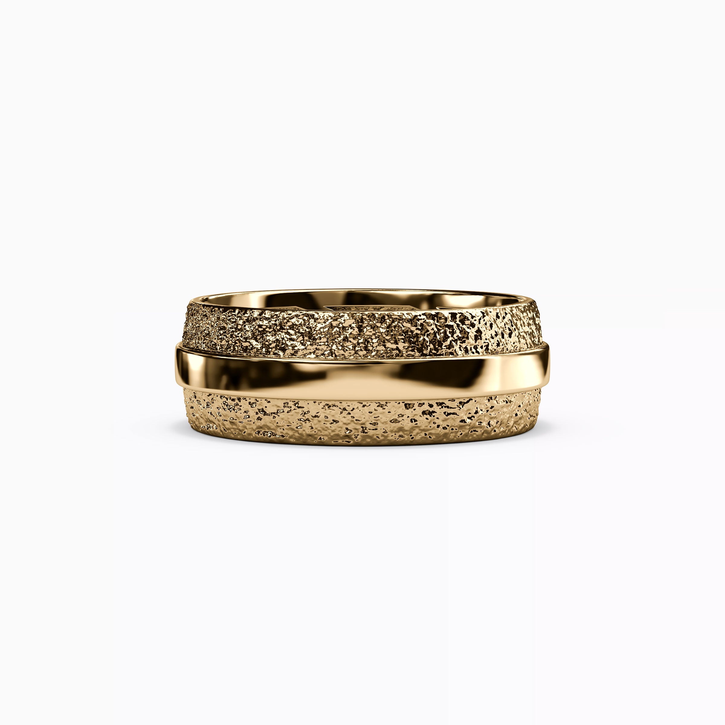 Alliance en or 18 carats poli