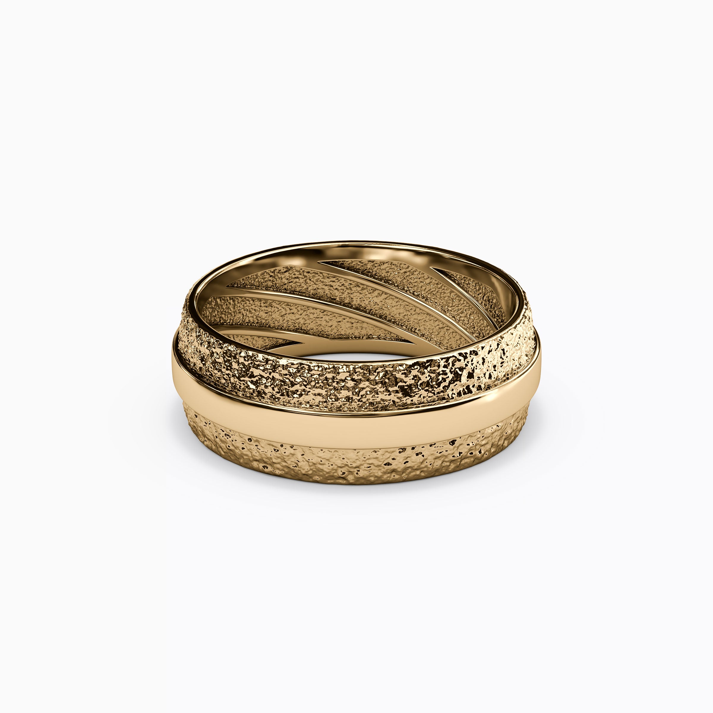 Alliance en or 18 carats poli