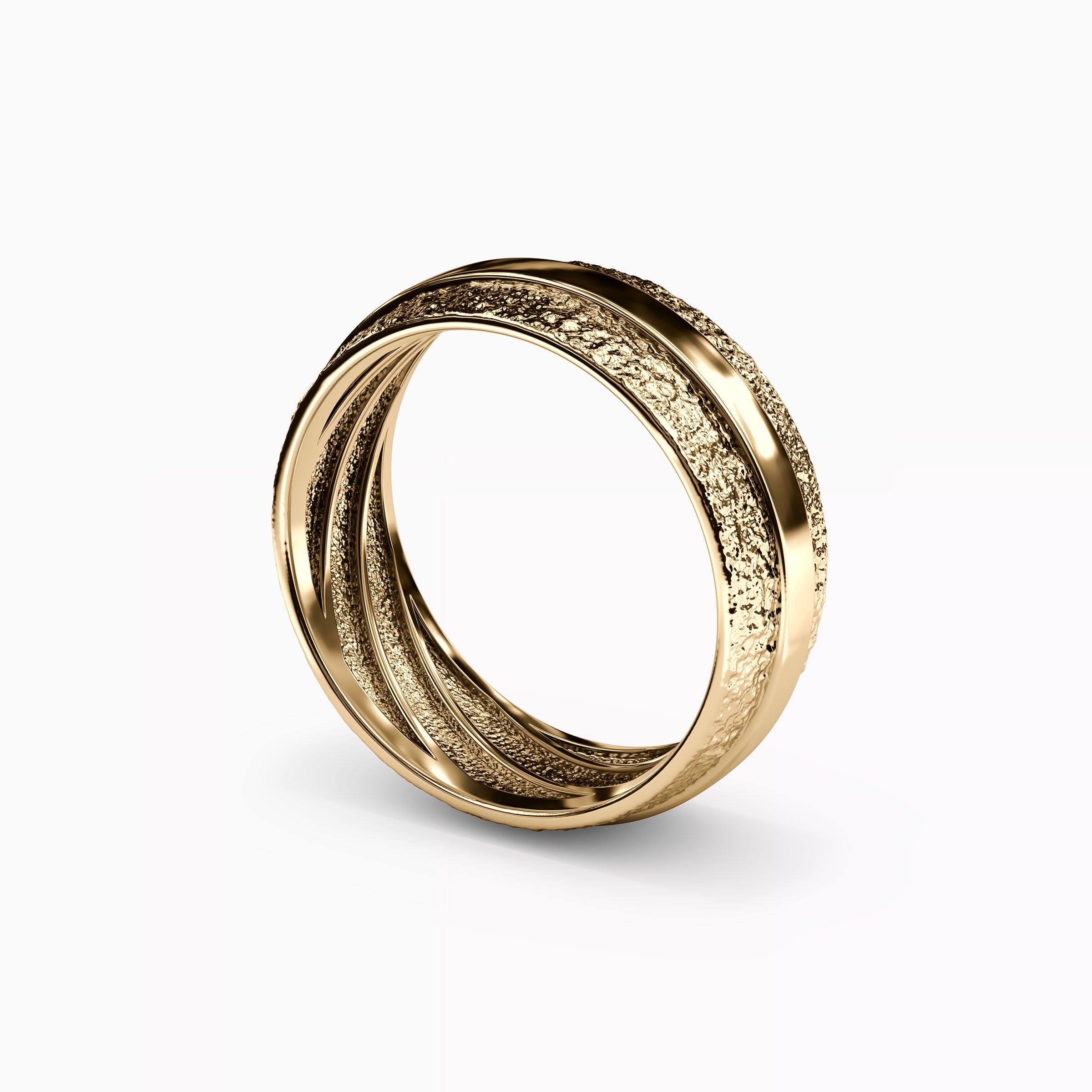 Alliance en or 18 carats poli