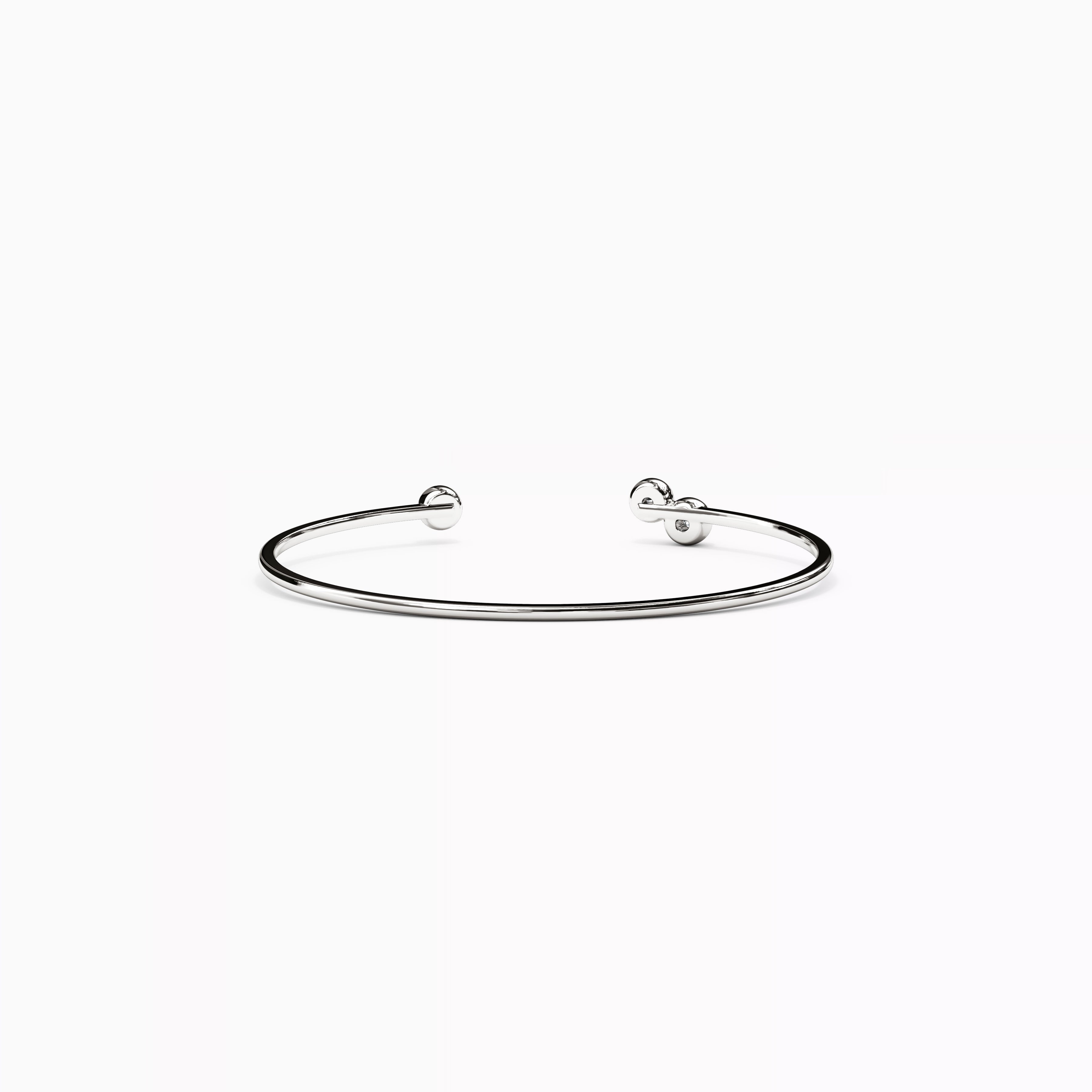 Diamond Three Bezel Cuff | 14K Gold