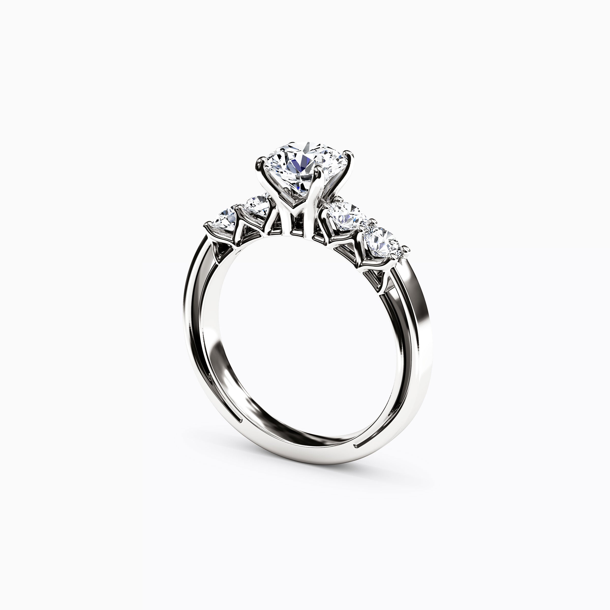 Jubilee 5-Stones Engagement Ring in Platinum