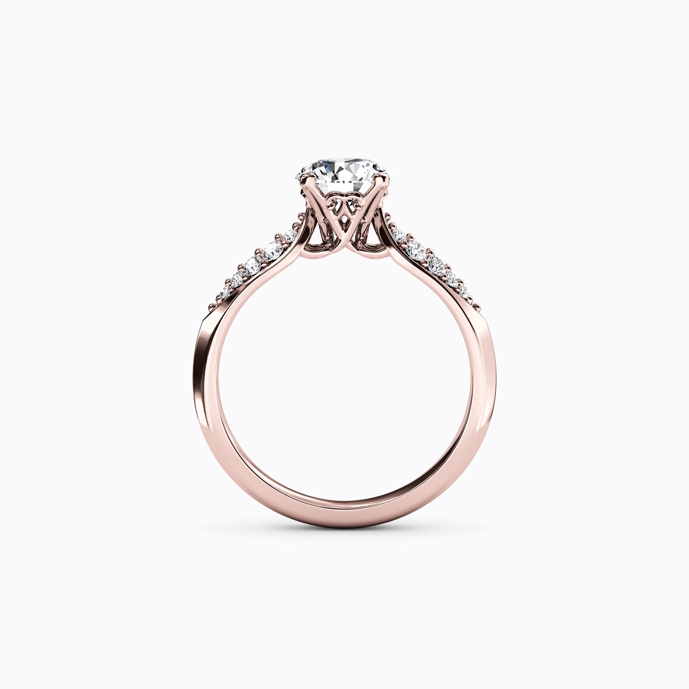 Jubilee Two Diamond Wings Engagement ring in 18K Gold