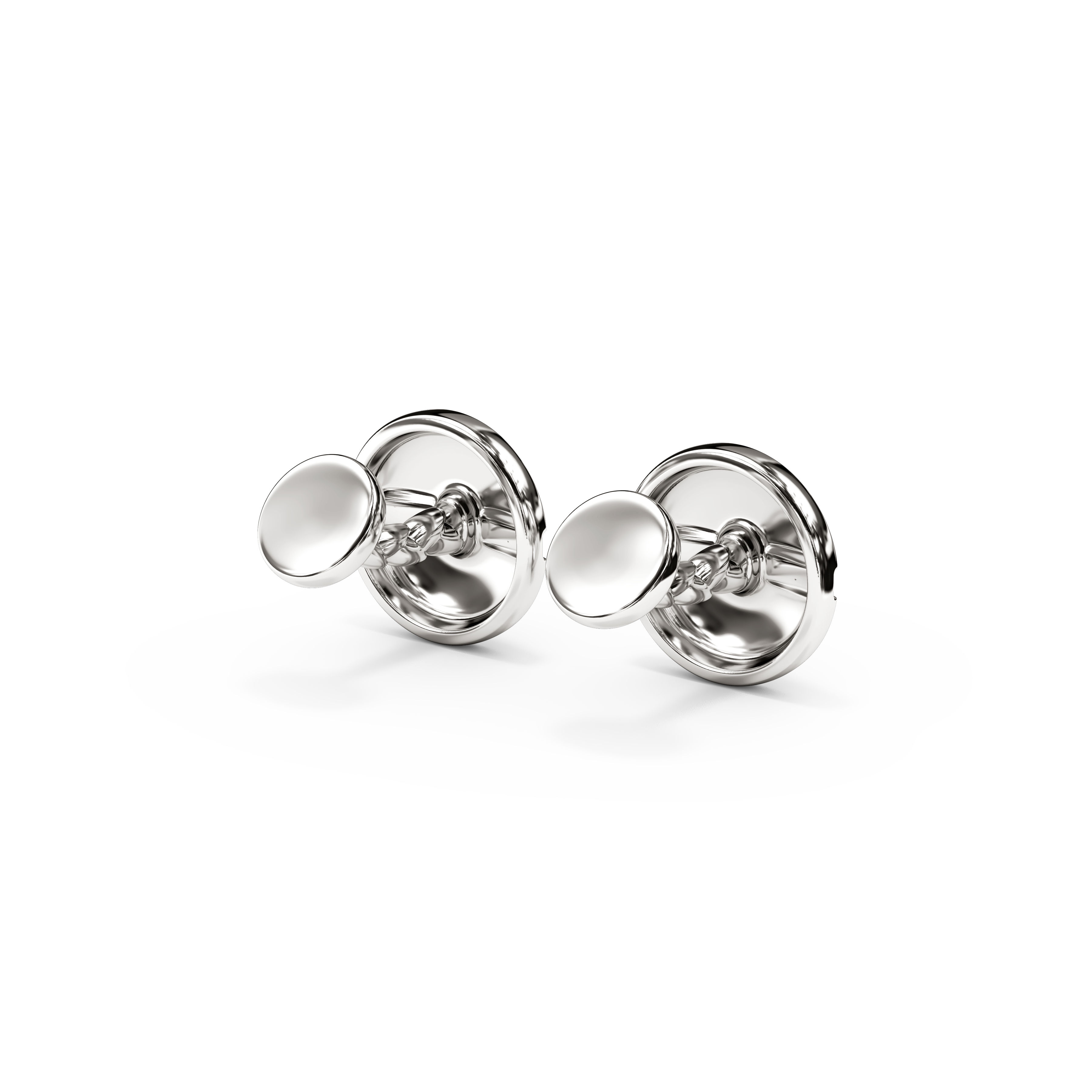 Boutons de manchette à diamants | Platine