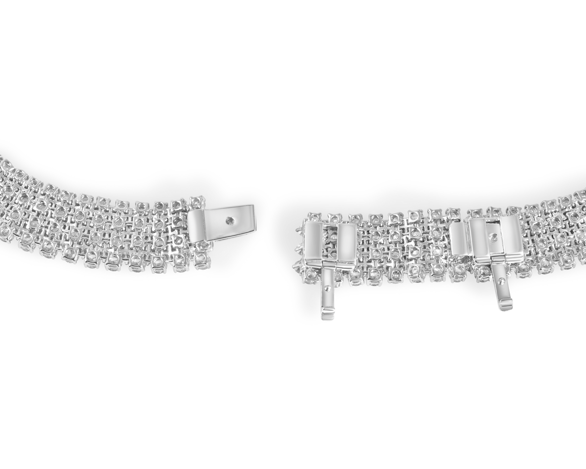 Diamond Statement Necklace | White Gold