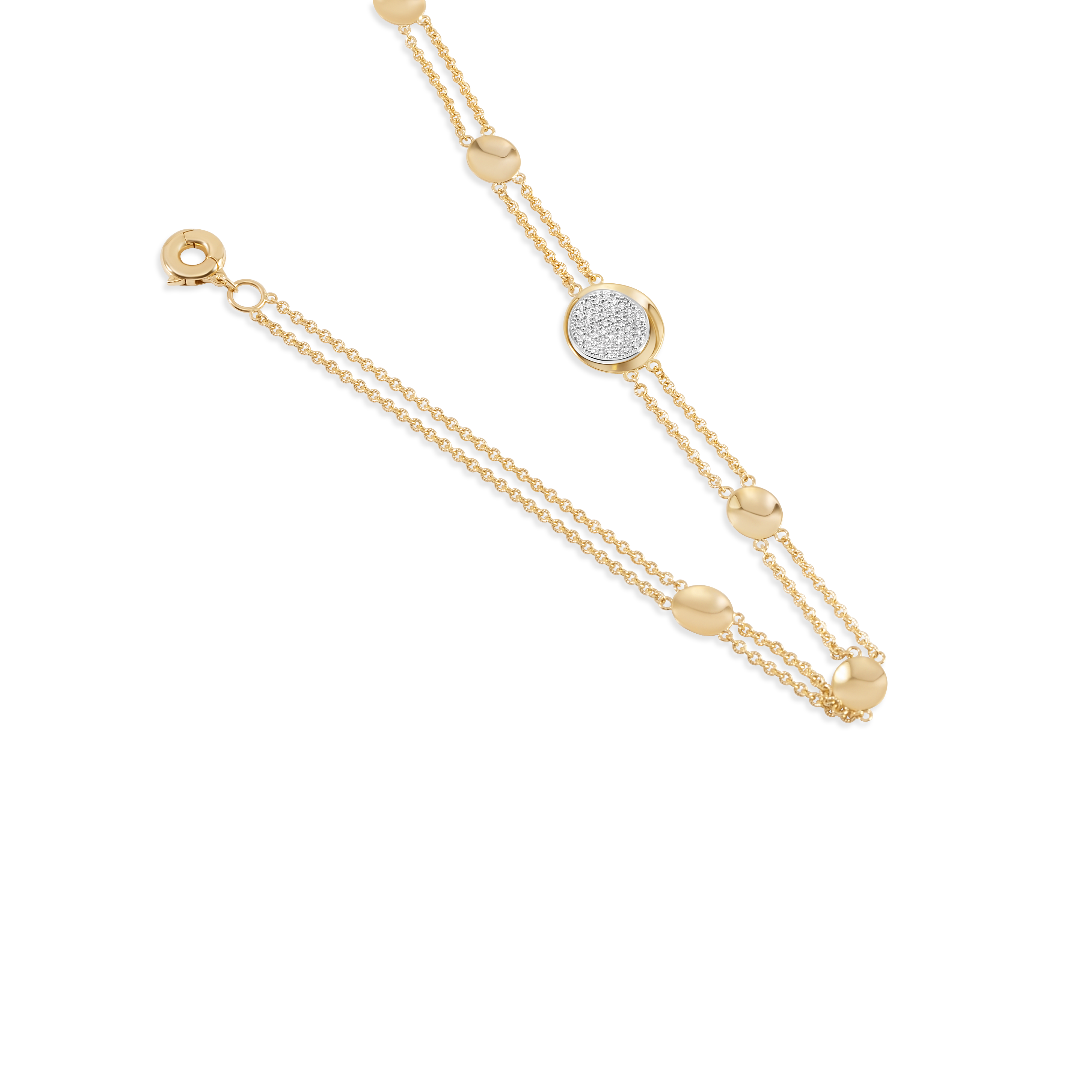 Collier ras-de-cou Cellular Radiance | Or 18 carats et platine