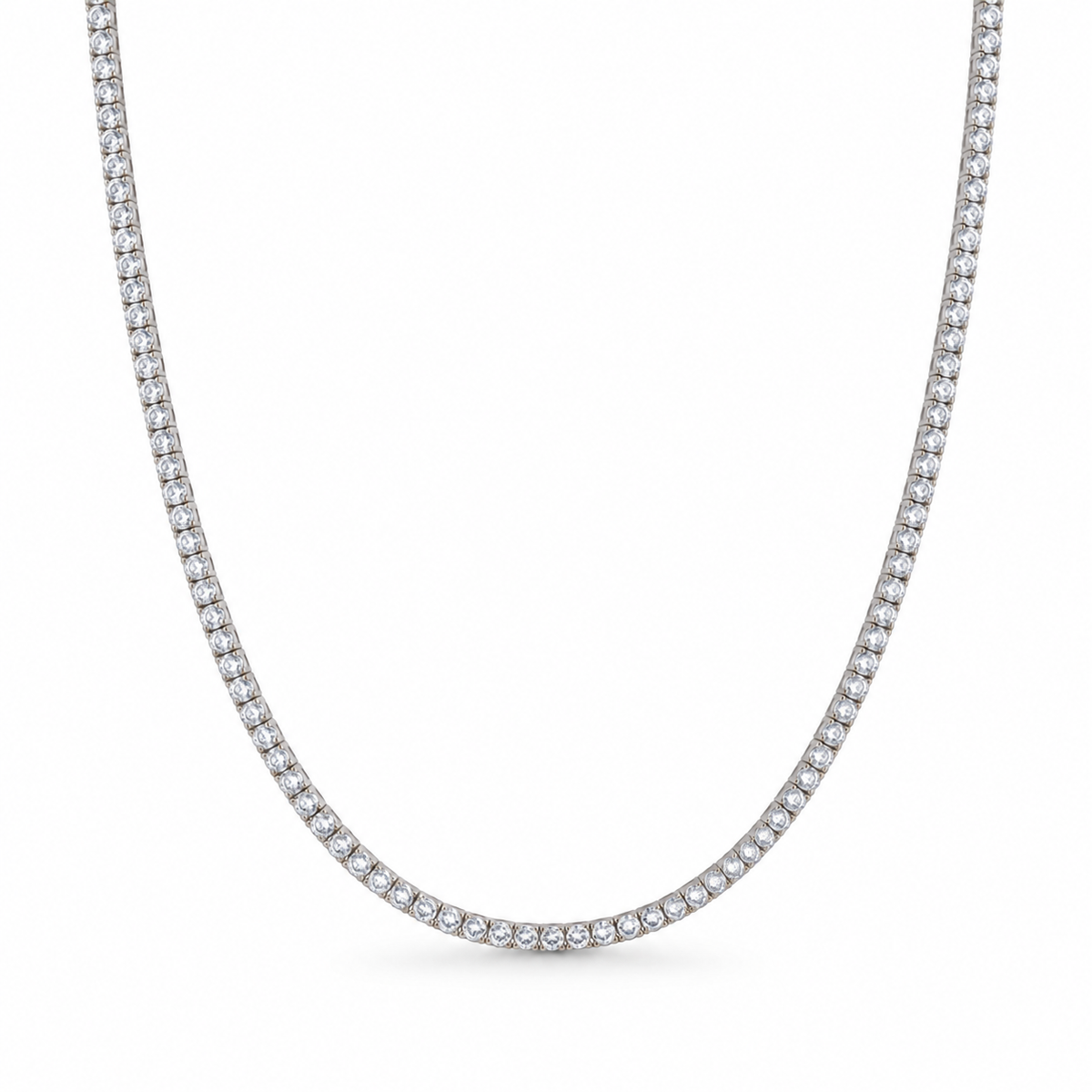 Collier serti de diamants | Or 14 carats