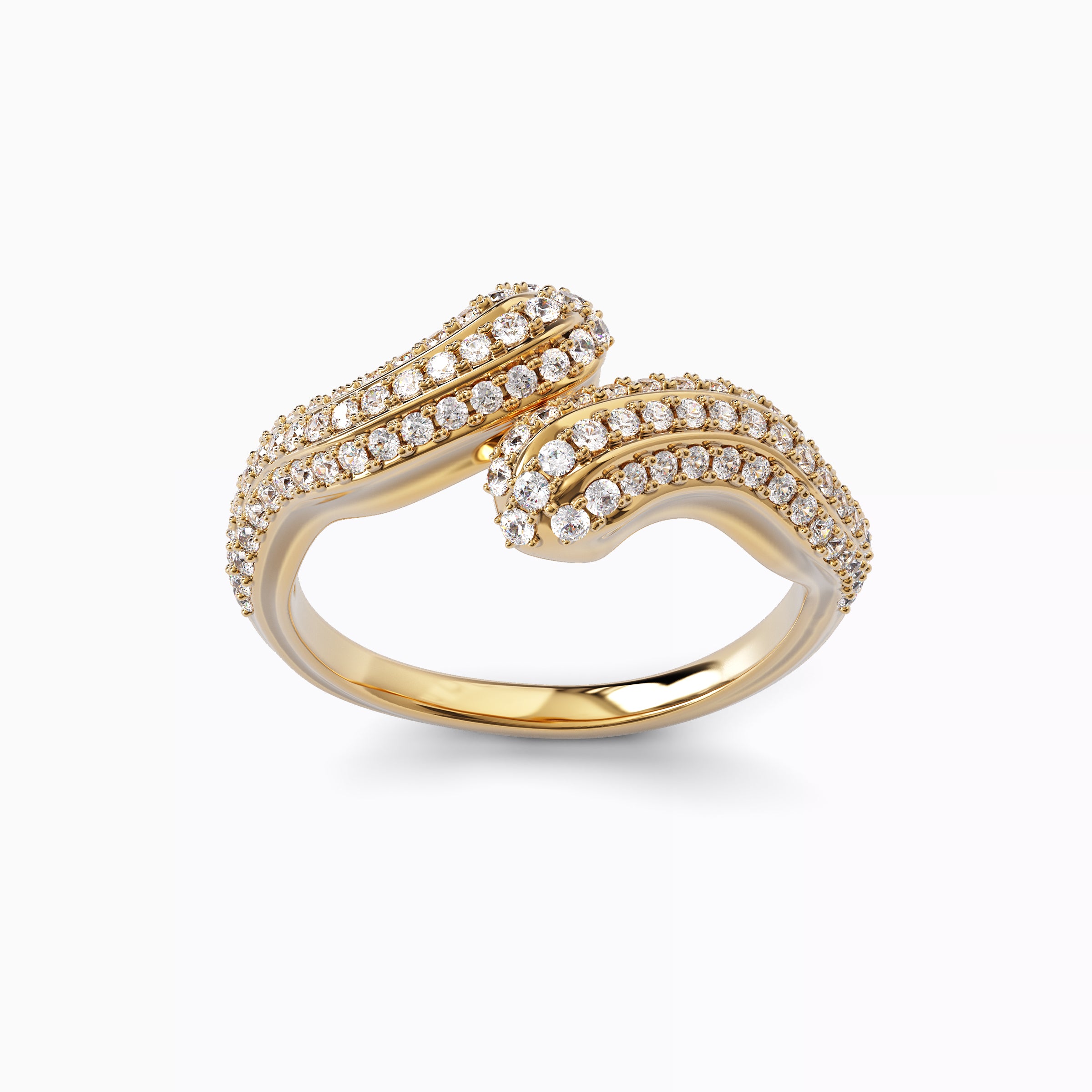Bague imposante en diamant | Or 18 carats