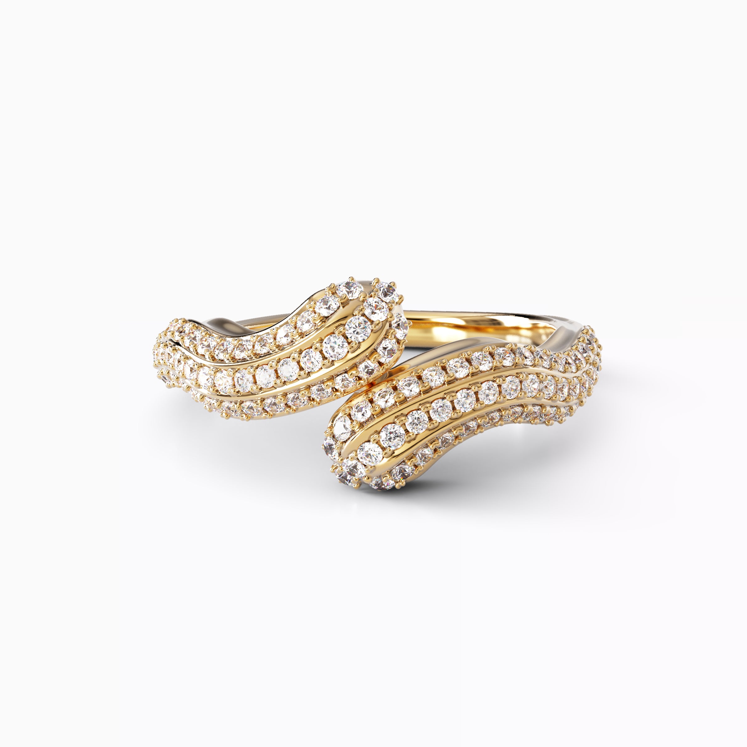 Bague imposante en diamant | Or 18 carats