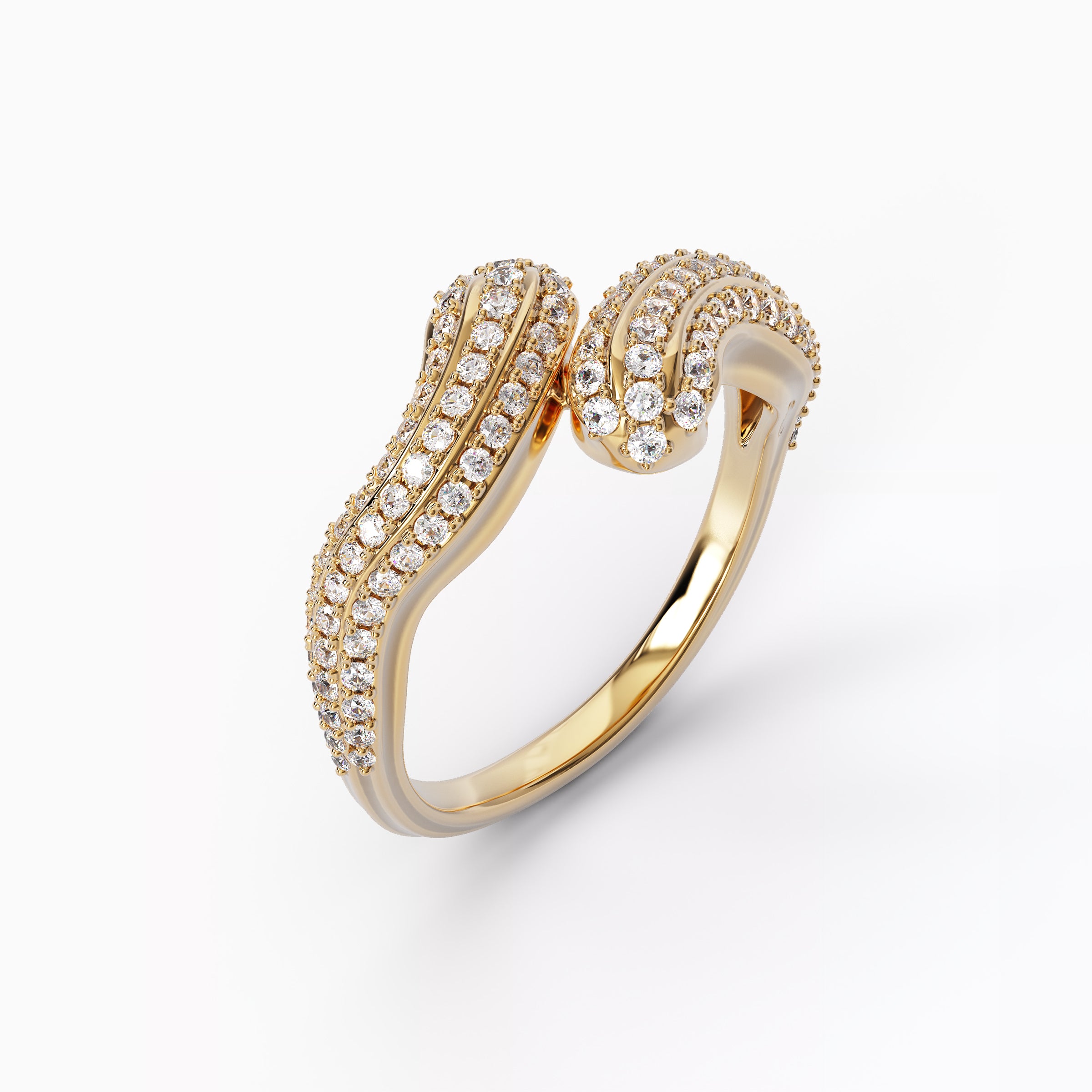 Bague imposante en diamant | Or 18 carats