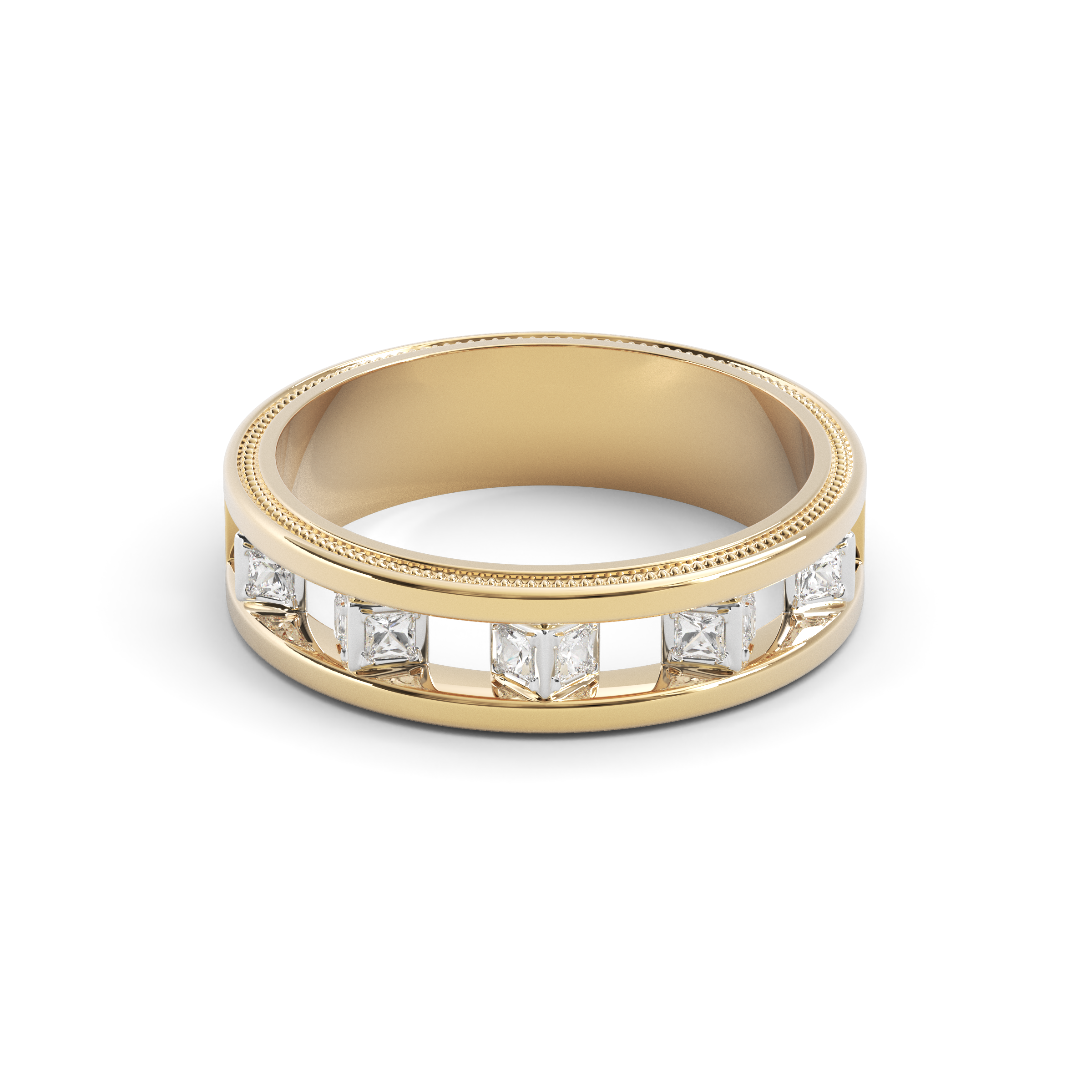 Alliance éternité Diamond Gallery | Or 18 carats et platine