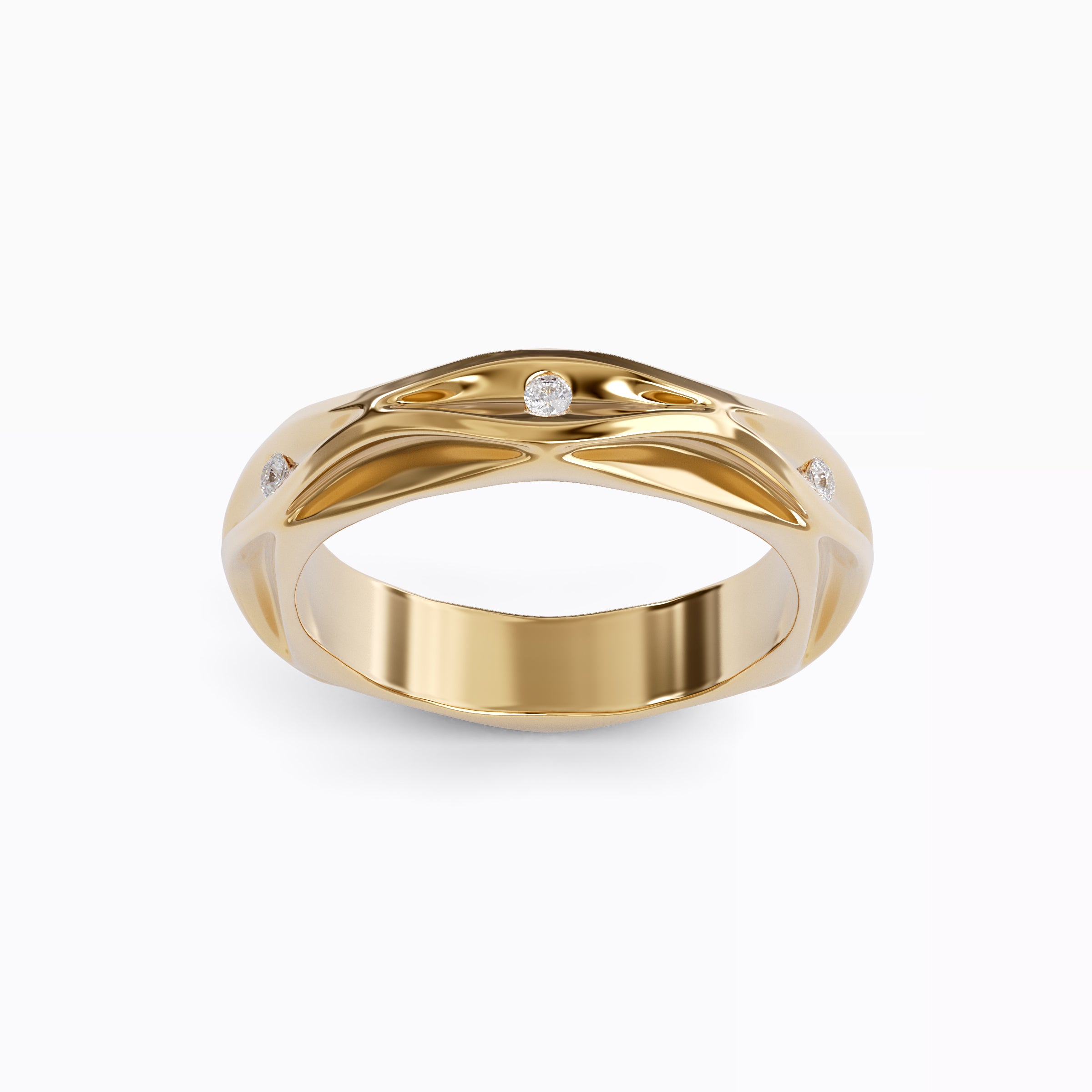 Bague en diamant inspirée par la nature | Or 18 carats