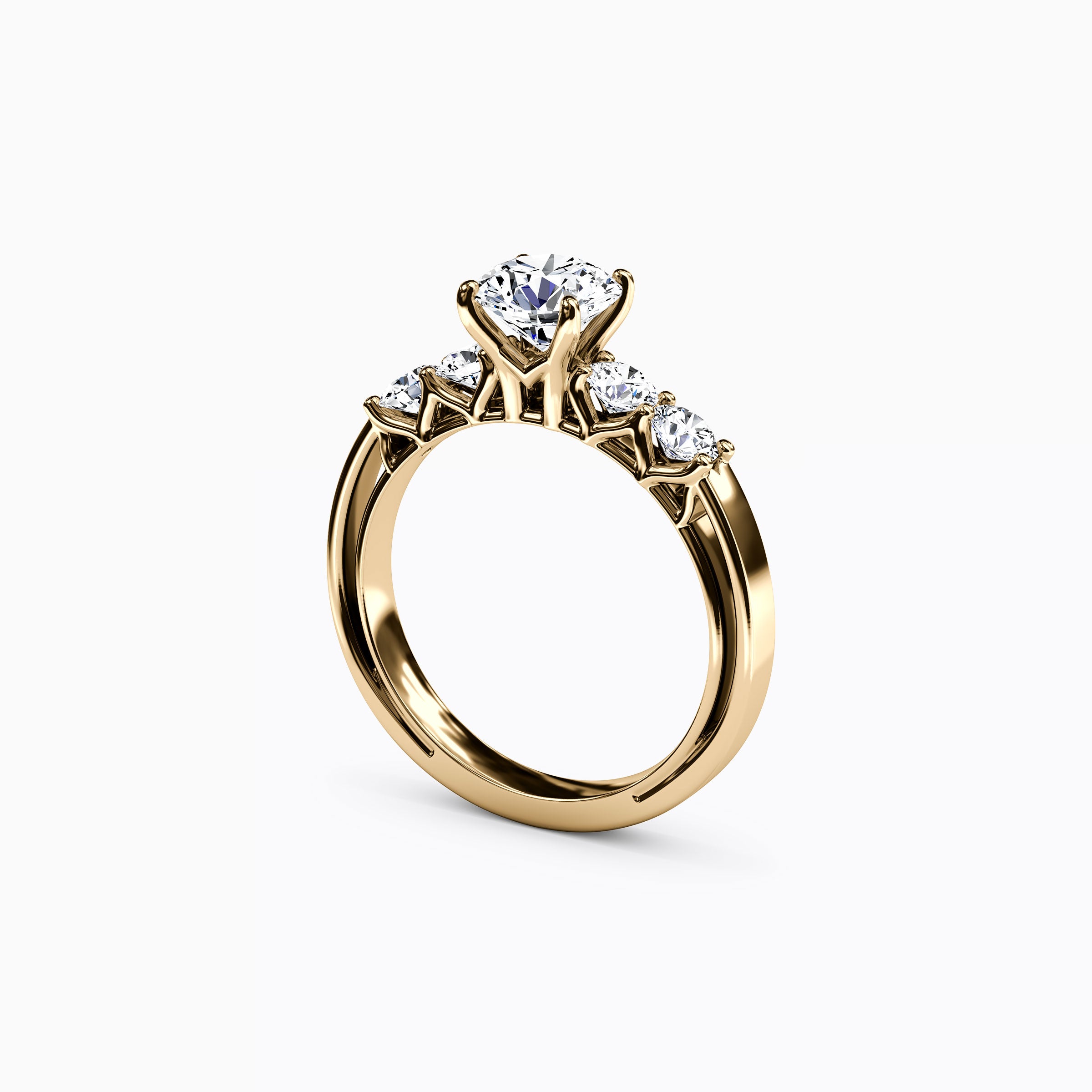 Bague de fiançailles Jubilee à 5 pierres en or 18 carats
