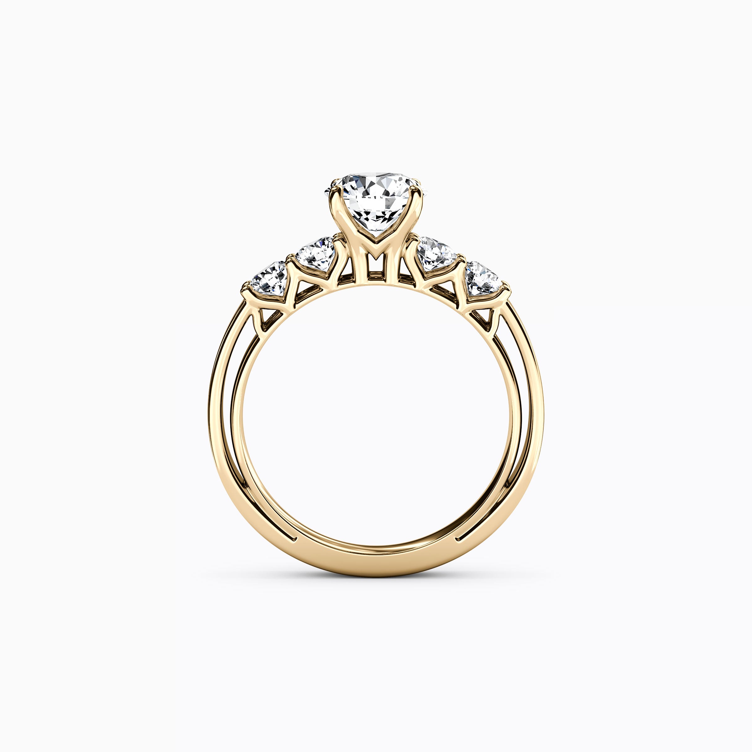 Bague de fiançailles Jubilee à 5 pierres en or 18 carats