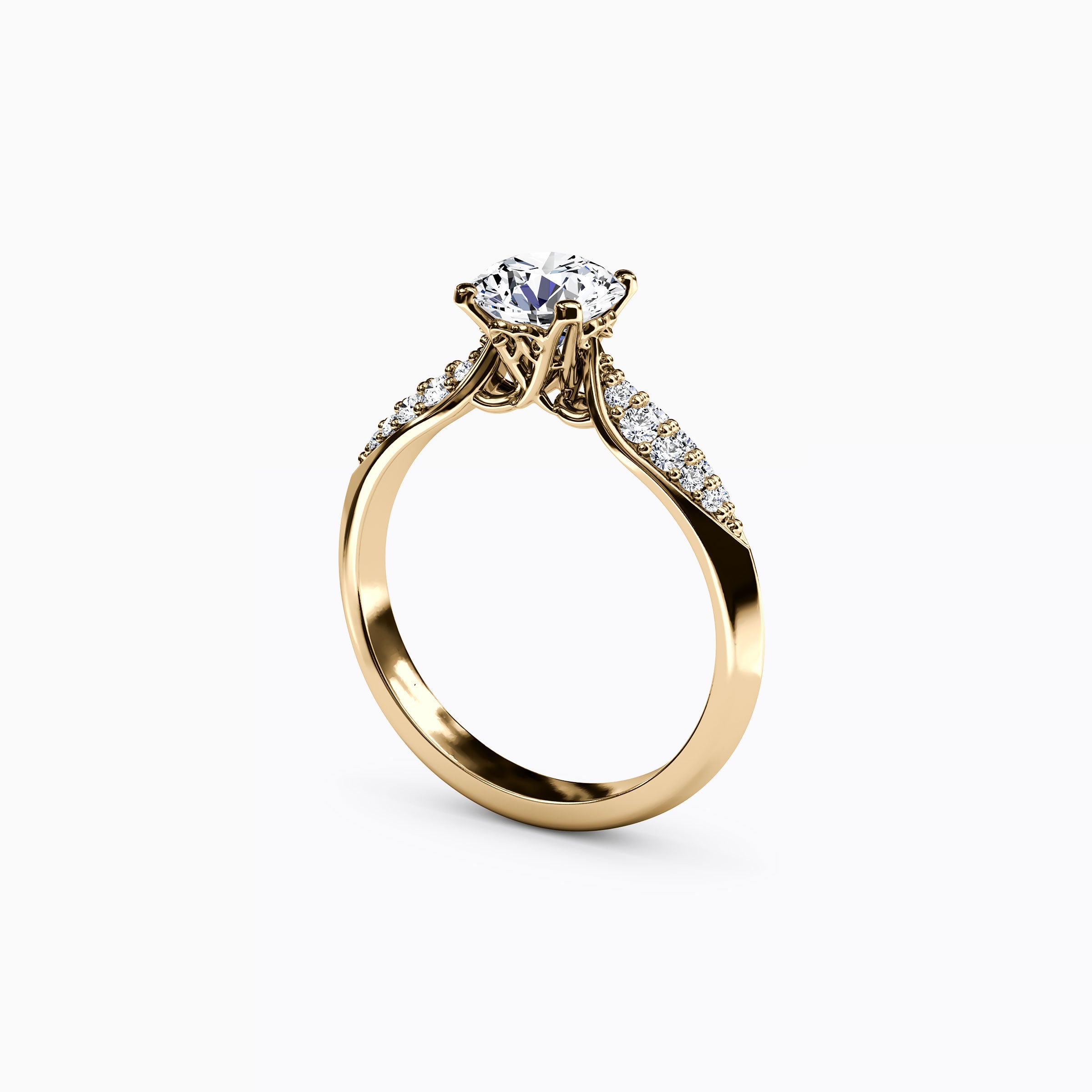 Bague de fiançailles Jubilee Two Diamond Wings en or 18 carats